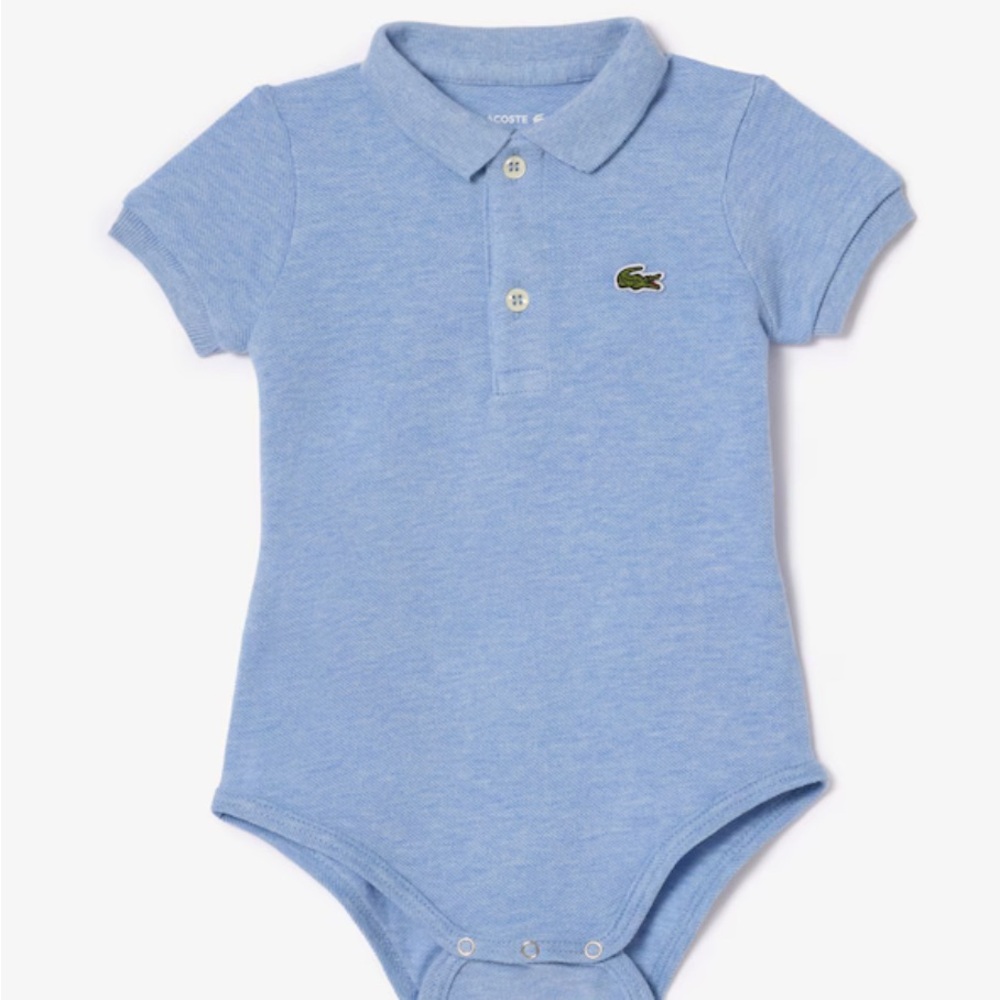 Lacoste 12 Month Light Blue Infant Polo Bodysuit
